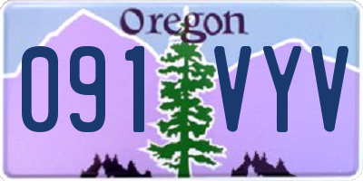OR license plate 091VYV