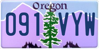 OR license plate 091VYW