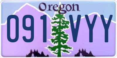 OR license plate 091VYY