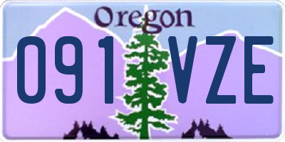 OR license plate 091VZE