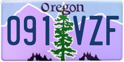 OR license plate 091VZF