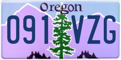 OR license plate 091VZG