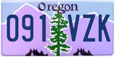 OR license plate 091VZK