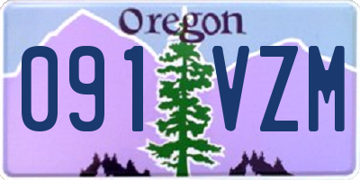 OR license plate 091VZM