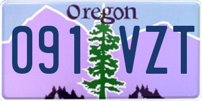 OR license plate 091VZT