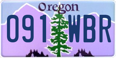 OR license plate 091WBR