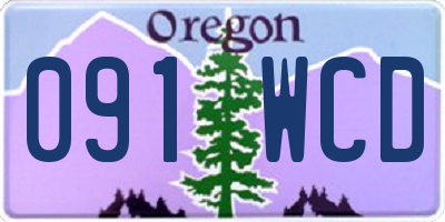 OR license plate 091WCD