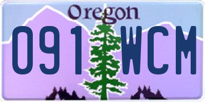 OR license plate 091WCM