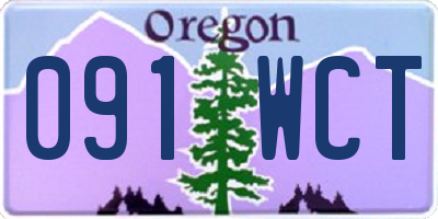 OR license plate 091WCT
