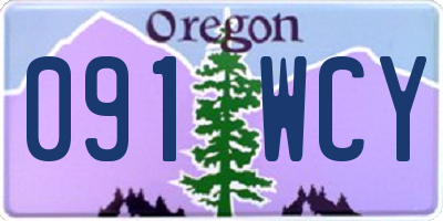OR license plate 091WCY