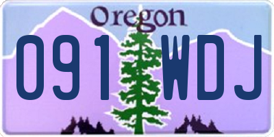 OR license plate 091WDJ