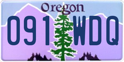 OR license plate 091WDQ