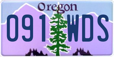 OR license plate 091WDS