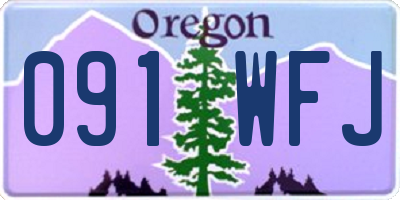 OR license plate 091WFJ