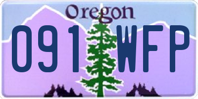 OR license plate 091WFP