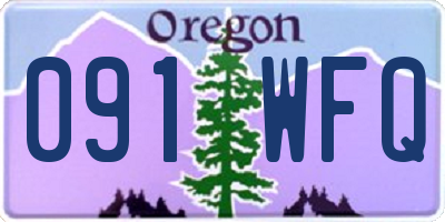 OR license plate 091WFQ