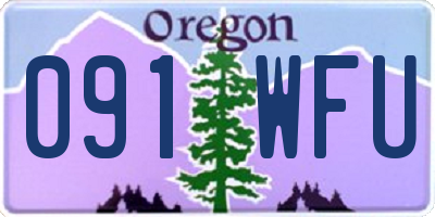 OR license plate 091WFU
