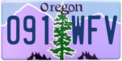 OR license plate 091WFV