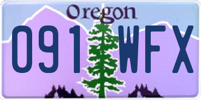 OR license plate 091WFX