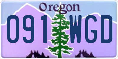 OR license plate 091WGD