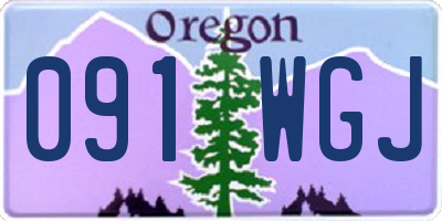 OR license plate 091WGJ