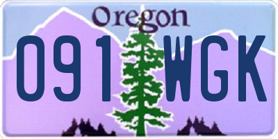 OR license plate 091WGK