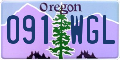 OR license plate 091WGL