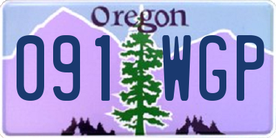 OR license plate 091WGP