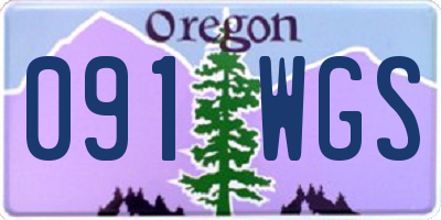 OR license plate 091WGS