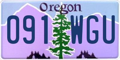 OR license plate 091WGU