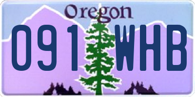 OR license plate 091WHB