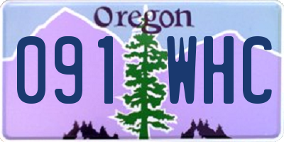 OR license plate 091WHC
