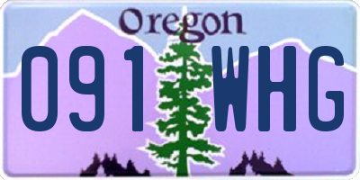 OR license plate 091WHG