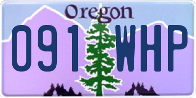 OR license plate 091WHP