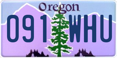 OR license plate 091WHU
