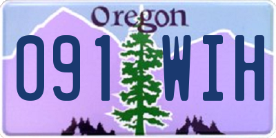 OR license plate 091WIH