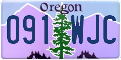 OR license plate 091WJC