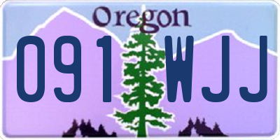 OR license plate 091WJJ