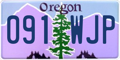 OR license plate 091WJP