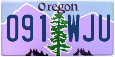 OR license plate 091WJU