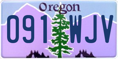 OR license plate 091WJV