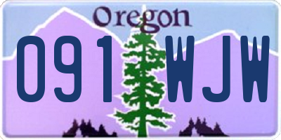 OR license plate 091WJW