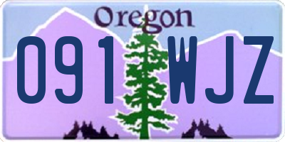 OR license plate 091WJZ