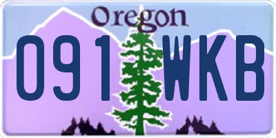 OR license plate 091WKB