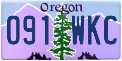 OR license plate 091WKC