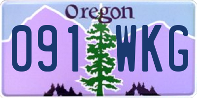 OR license plate 091WKG