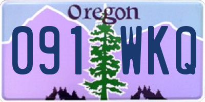 OR license plate 091WKQ