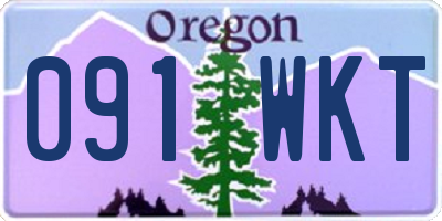 OR license plate 091WKT