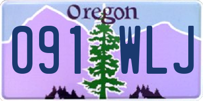 OR license plate 091WLJ