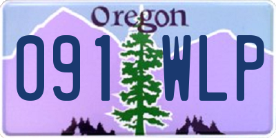 OR license plate 091WLP